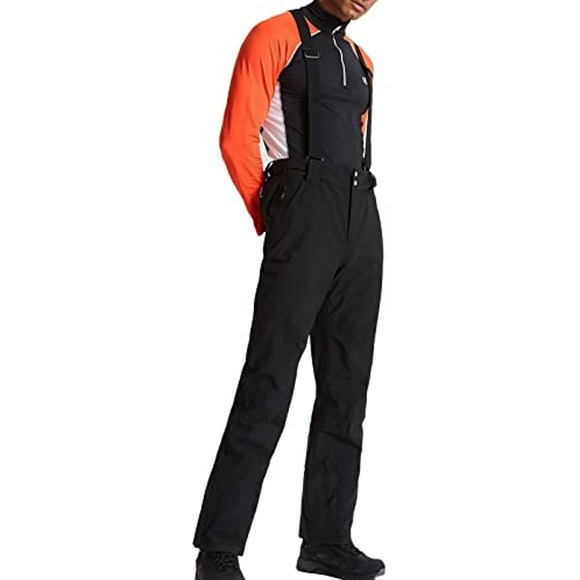NWT!! Dare2B Achieve II Men's Waterproof Ski Overall Pants Black $200 - Picture 4 of 10